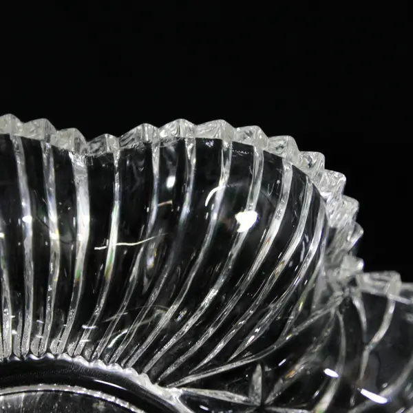 Vintage Federal Clear Clover Shaped Candy/Nut Dish