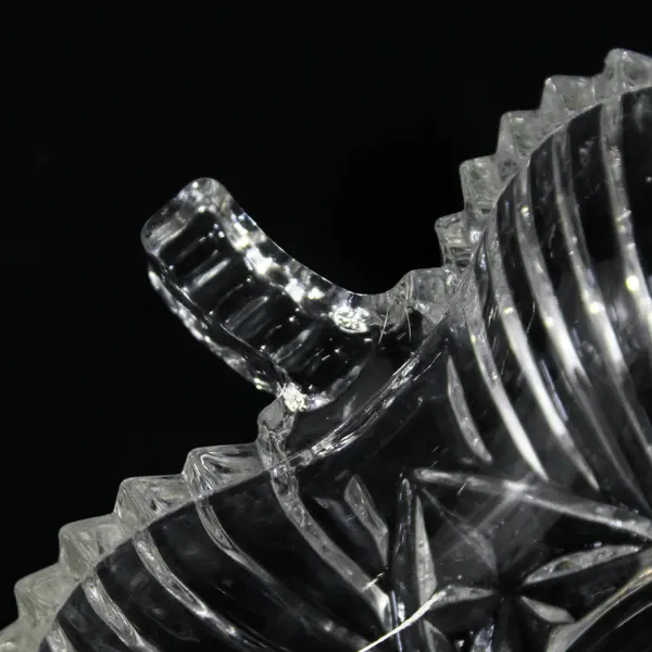 Vintage Federal Clear Clover Shaped Candy/Nut Dish