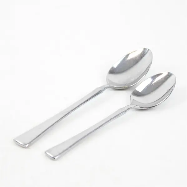 Mixed Lot of 10 Rogers Stainless Steel Soup Spoons and Teaspoons