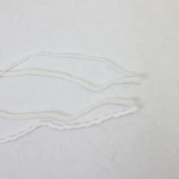 Lot of 4 Skeins of Assorted White Wool Yarn, Unbranded