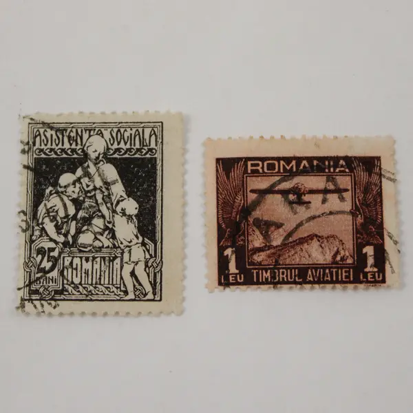 Lot Of 6 Romania Tax Stamps Air Mail Stamps 1920s 1930s