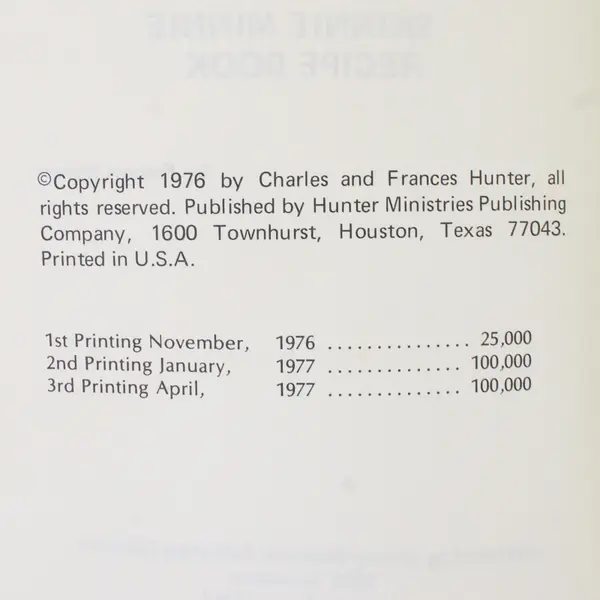 The Fabulous Skinnie Minnie Recipe Book by Frances Hunter 1977 Paperback Good