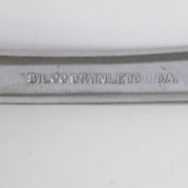 Lot of 3 Vintage Silco Stainless Steel Floral Pattern Spoons