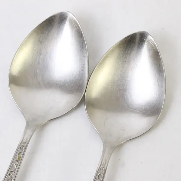 Mixed Lot of 5 Vintage West Bend Stainless Steel Spoons Floral Pattern