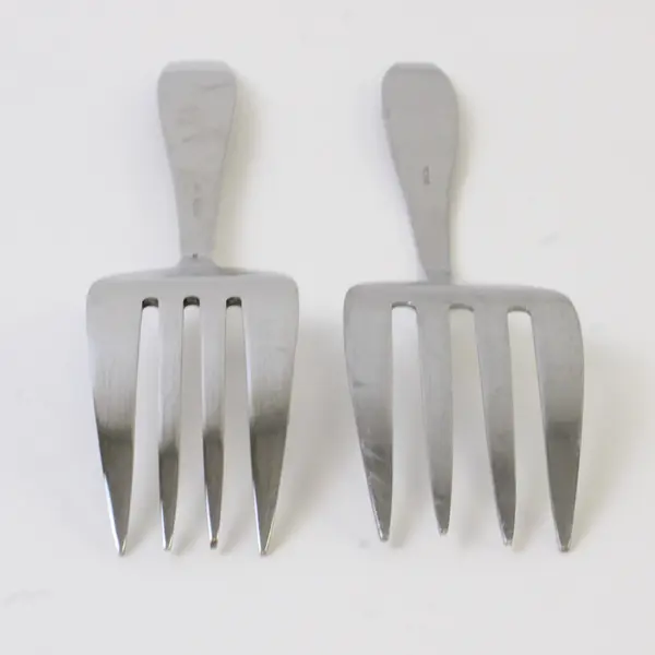 Set of 2 Oneida Florence Stainless Steel Cold Meat Serving Forks