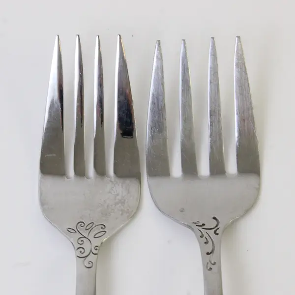 Set of 2 Oneida Florence Stainless Steel Cold Meat Serving Forks