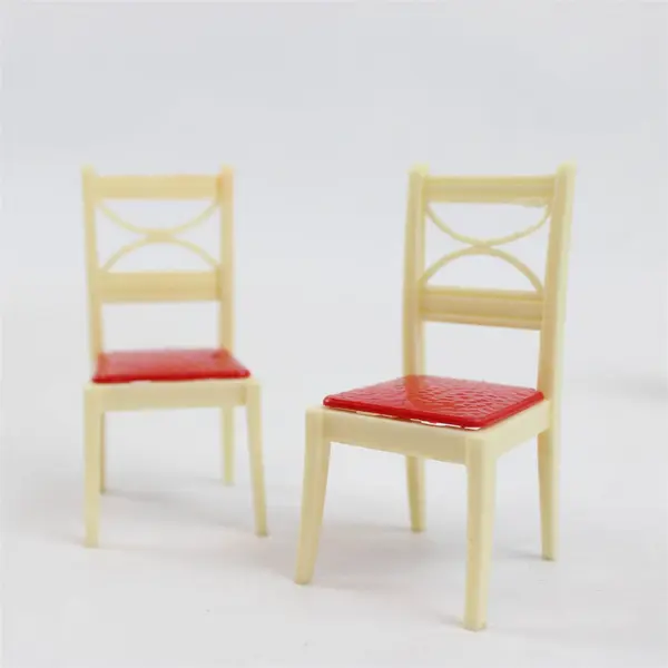 Lot of 5 Vintage Dollhouse Furniture Miniatures - Table, Sink, Hamper, 2 Chairs