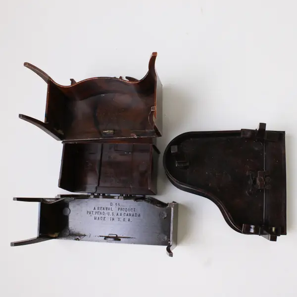 Lot of 6 Vintage Dollhouse Furniture 6pc Miniature 2 Beds Piano China Hutch