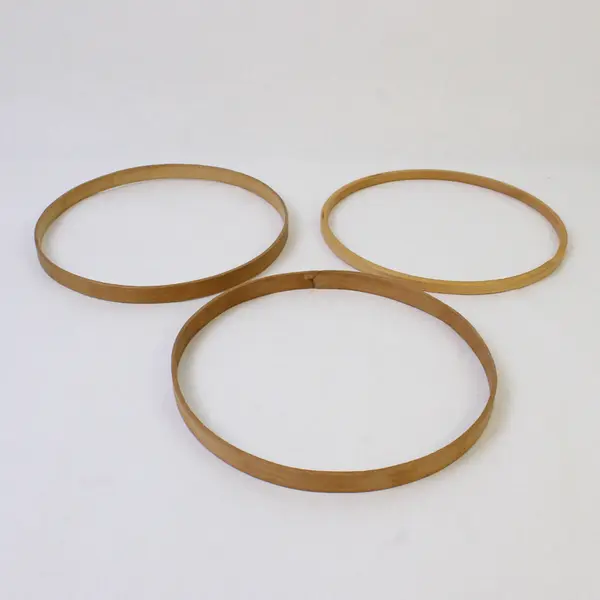 Lot of 5 Wooden Hoops for Needlepoint/Embroidery: 1 is 12"; 4 are 7.8".  