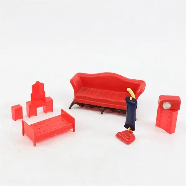 Lot of 6 Vintage Dollhouse Furniture Miniatures Collectible Pieces