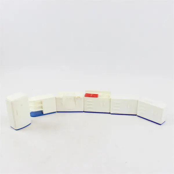 Lot of 6 Vintage Dollhouse Furniture Kitchen Sink Stove Refrigerator Cabinets