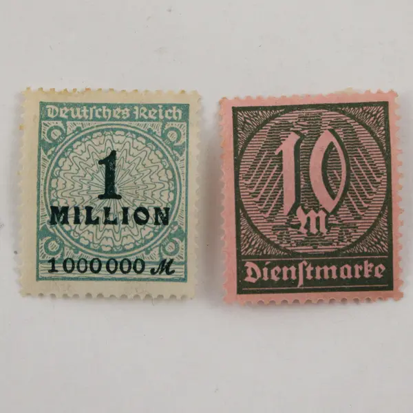 Lot Of 7 Germany Deutsches Reich Mixed Hyperinflation Stamps Mint Hinged 1920s