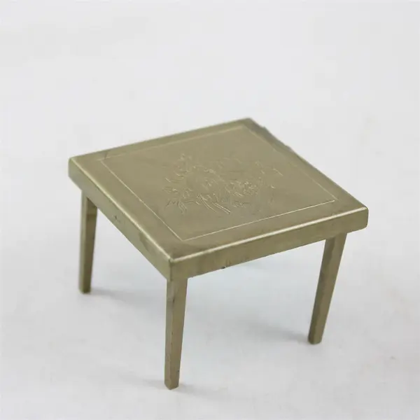 Lot of 3 Vintage Dollhouse Furniture - 2 Tables & Clothes Roller