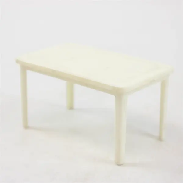 Lot of 3 Vintage Dollhouse Furniture - 2 Tables & Clothes Roller