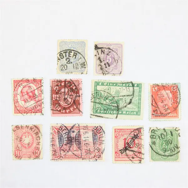 Lot Of 10 Germany Deutsches Reich Mixed Stamps Used 1890s To 1920s