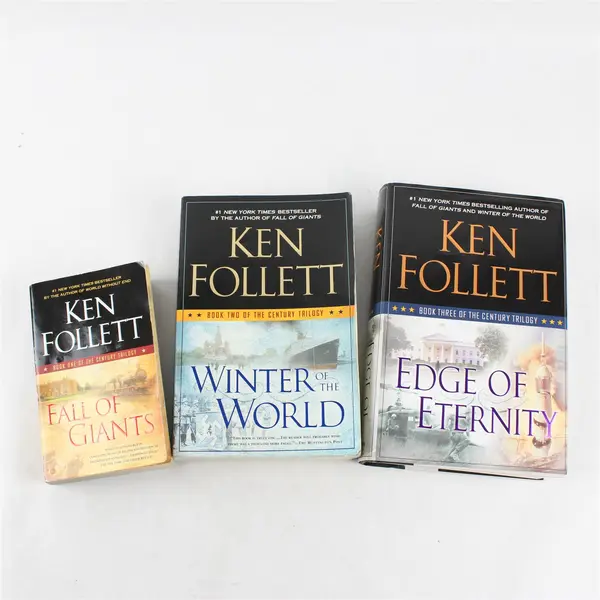 3-Volume Ken Follett Set Of the Century Trilogy 2 Paperbacks 1 Hardcover w/DJ