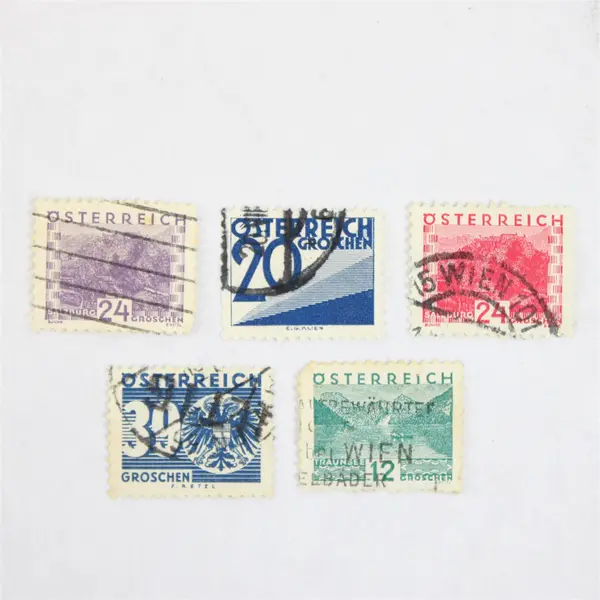 Lot Of 5 Austria Osterreich Stamps Used 1930s