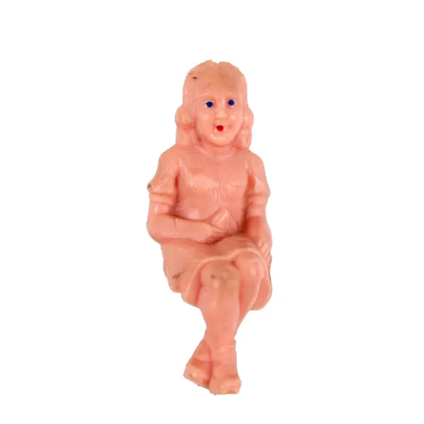 Lot of 4 Vintage Plastic Vinyl Dollhouse Figures 3 Women 1 Man