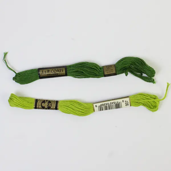 Lot of 12 J.&P. Coats 6-Strand Floss, Asst'd Colors