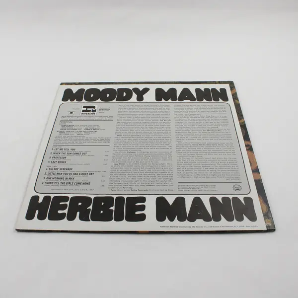 Herbie Mann -Moody Mann 12" Vinyl Record