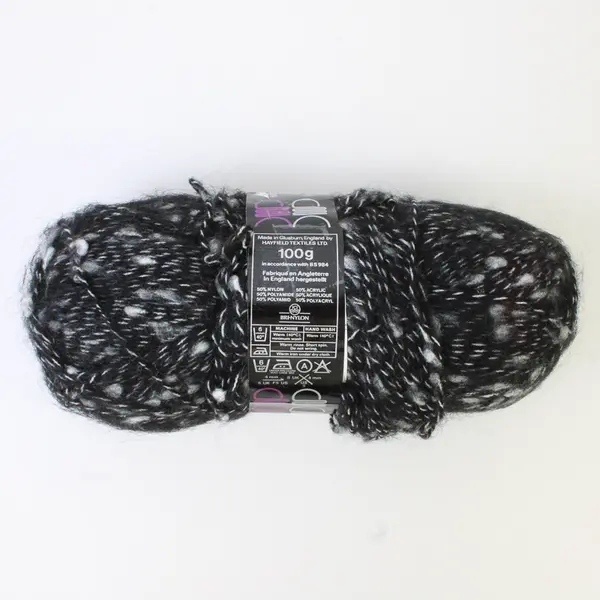 Lot of 3 Skeins of Assorted Black Yarn , 1 New Hayfield Fun Fashion one 