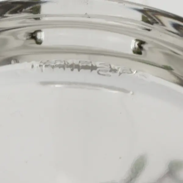 Lot Of 2 Spode Christmas Tree Pattern Clear Gold Trim Glassware Mugs 4"Tall