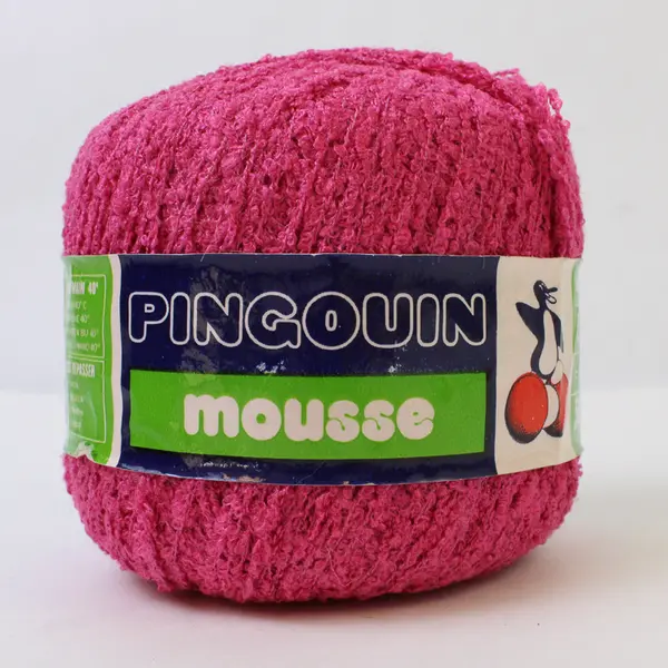 Lot of 3 Sm. Skeins of Assorted Yarn/Thread Pink (Pingouin Brand ), Black & Grey