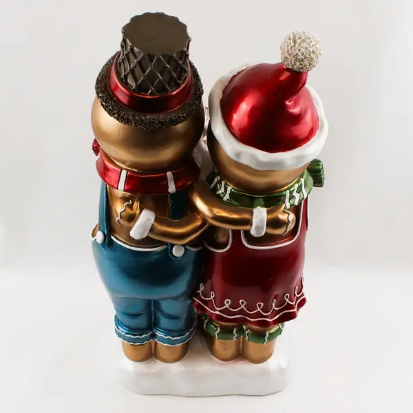 Kringle Express 22" Resin Indoor/Outdoor Gingerbread Duo Battery Operated