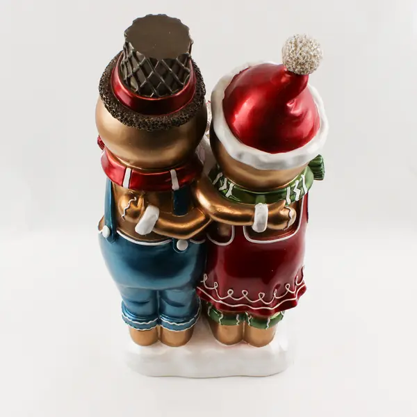 Kringle Express 22" Resin Indoor/Outdoor Gingerbread Duo Battery Operated