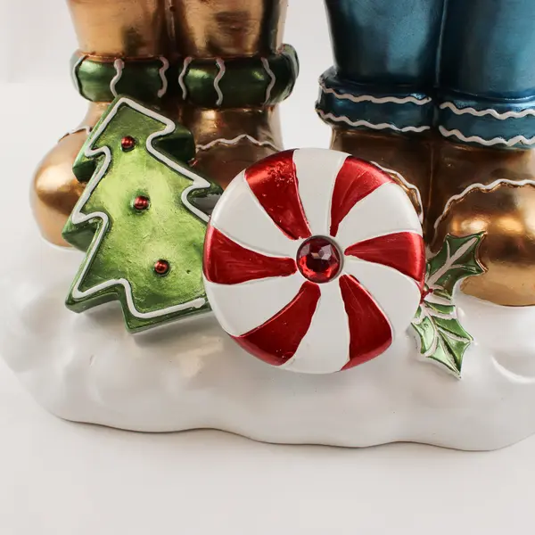 Kringle Express 22" Resin Indoor/Outdoor Gingerbread Duo Battery Operated