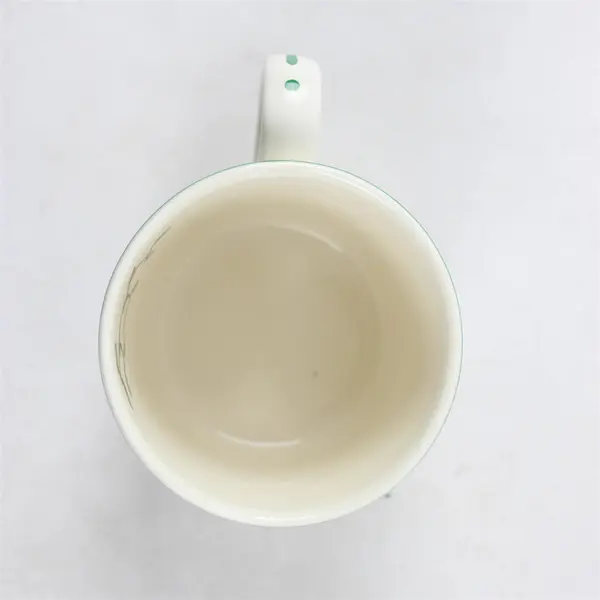 Lot Of 3 Spode Christmas Tree Pattern Matching Green/White Ceramic Mug 3.5" Tall