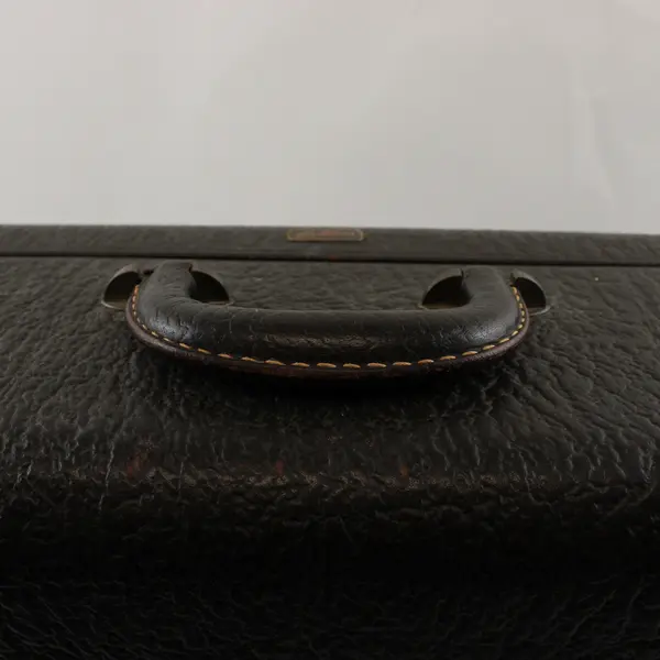 Vintage Hartmann Black Textured Hard Shell Suitcase 22.5in Collectible