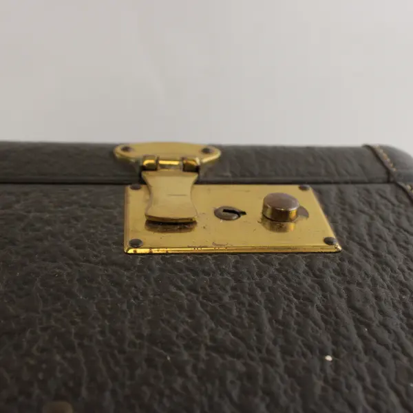 Vintage Hartmann Black Textured Hard Shell Suitcase 22.5in Collectible