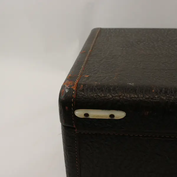 Vintage Hartmann Black Textured Hard Shell Suitcase 22.5in Collectible