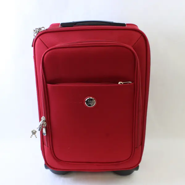 Set of 2 Joy Mangano Red Suitcases Travel Luggage