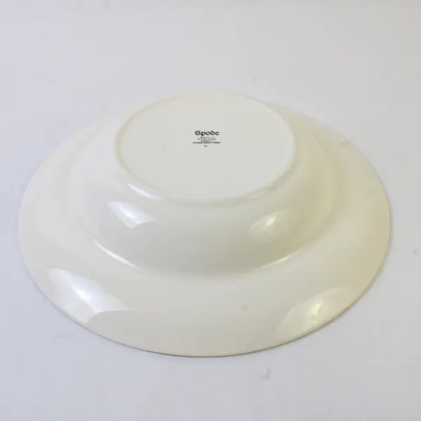 Lot Of 4 Spode Christmas Tree Pattern Large Rim Soup Bowls 9.25" Diameter