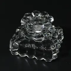  Heisey Glass Crystolite Hurricane Block Candle Holder