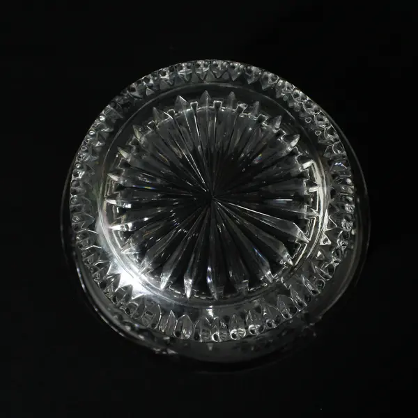 Lausitzer Lead Crystal Frosted Glass Bowl Margret Pattern 5 in.
