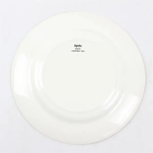 Lot Of 4 Spode Christmas Tree Pattern Ceramic Salad Plates 7.75" Diameter