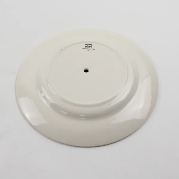 Spode Christmas Tree Pattern Ceramic Salad Plate Serving Tray 7.75" Diameter