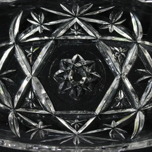 Vintage Anchor Hocking Prescut Clear  Oval Pickle Dish 8.5" Scalloped Rim