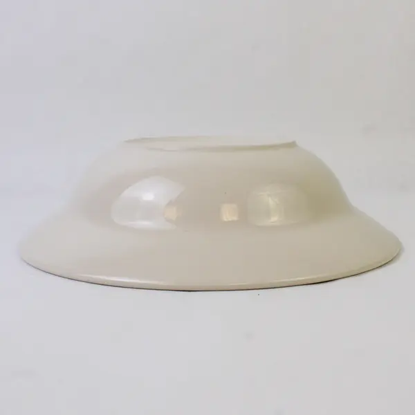 Gibson Everyday Round Serving Bowl White w/ Cobalt Blue Band 9.5"