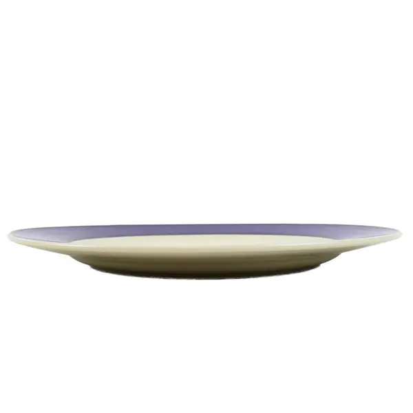 Gibson Everyday 8pc Dinner Plates White with Cobalt Blue Band