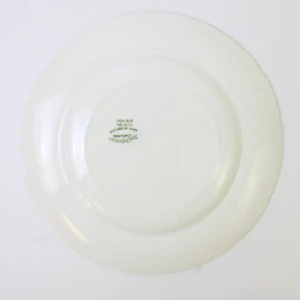Royal Staffordshire Ceramic Plate 1964 Calendar, Red & White, 9" Round 