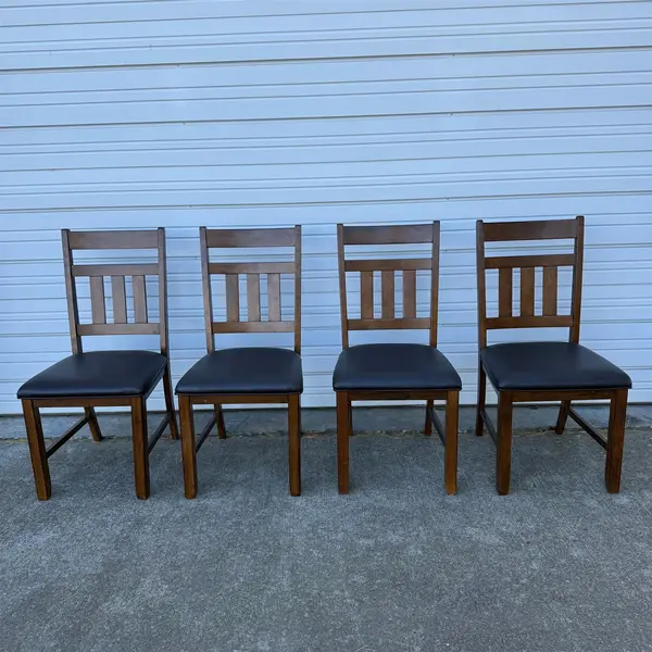 Set of 4 A-America Upholstered Wood Dining Chairs- Freight / Local Pickup