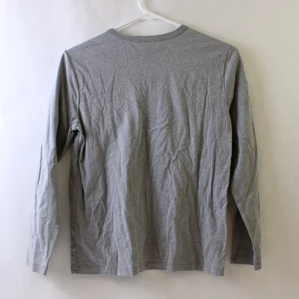 Wonder Nation Gray Long-Sleeved Crew Neck Shirt Boys' Large 10-12 Husky