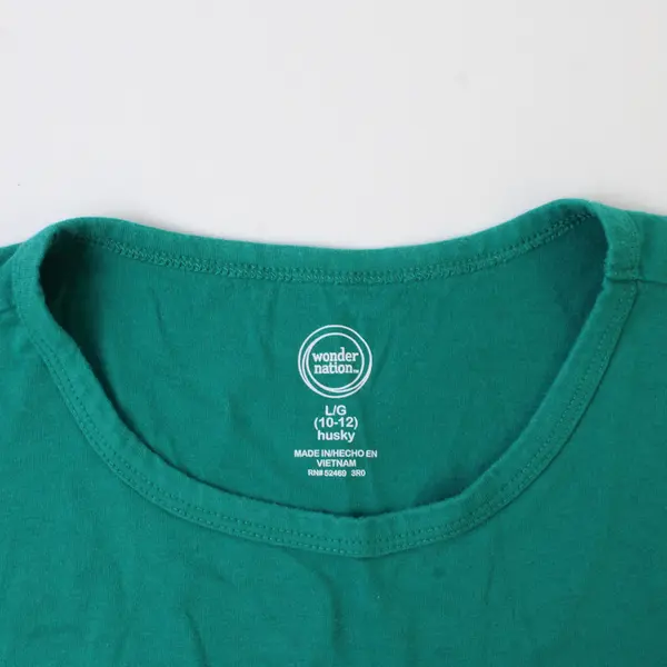 Wonder Nation Teal Green Tank Top Boys' Large 10-12 Husky