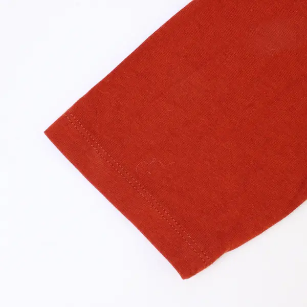 Ava & Viv Burnt Orange Long-Sleeved Boat Neck Shirt Women's 1X