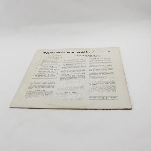 Remember How Great...? Volume 2 12" Vinyl Record