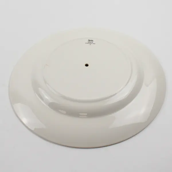 Spode Christmas Tree Pattern Ceramic Dinner Plate Serving Tray 11" Diameter